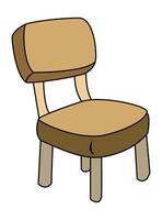 chair isolated on white background vector