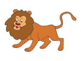 A lion is walking vector