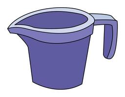 Blue jug isolated on white background vector