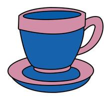 A cup isolated on white background vector