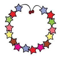 Garland isolated on white background vector