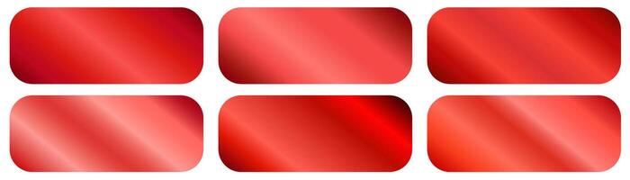 Set of trendy multicolored gradients and bright vibrant set of gradients background. red gradient color palette collection set vector