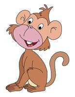 A monkey smiling vector