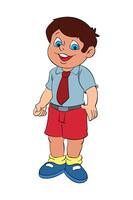 Little boy standing and smiling vector