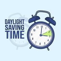 Daylight Saving Time clock change icon. Spring forward, fall back vector