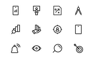 Versatile Project Management Icon Collection vector