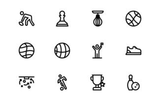 Premium Sports Icon Bundle - Stylish and Functional for Websites, Apps vector