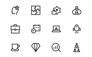 Versatile Project Management Icon pack up vector