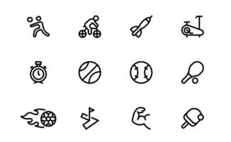 Premium Sports Icon Set - Stylish and Functional for Websites, Apps vector