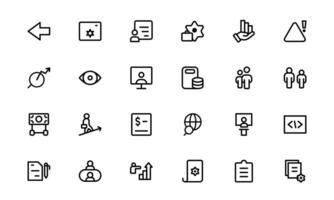 Versatile Project Management Icons - Designed for Task, Scheduling, and Team Tools vector