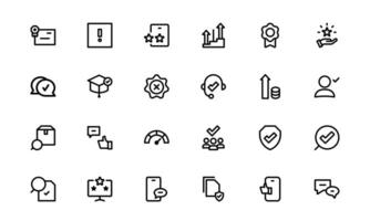 Quality Control Icon Set - Minimal, Modern, and Versatile vector
