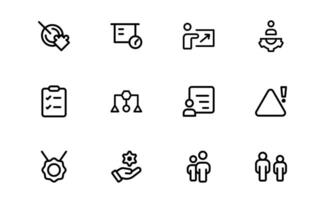 Versatile Project Management Icon Bundle vector
