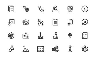 Versatile Project Management Icons - Designed vector