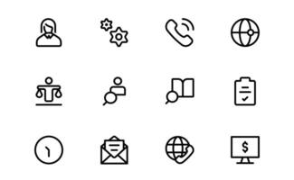 Versatile Project Management Icons Set - Designed for Task Management vector