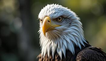 Majestic Bald Eagle Portrait Closeup of a Wild Bird photo