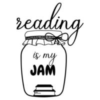 Creative T-shirt Design Featuring Book Reader and Education Theme vector