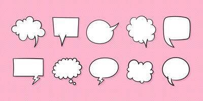Speech Bubble set. Talk bubble. Cloud speech bubbles collection vector
