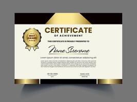 flat unique Certificate design template vector