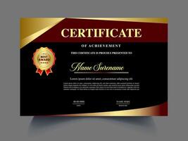 unique Modern unique Certificate design template vector