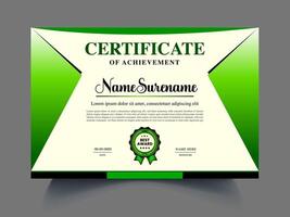 manual certificate design vector