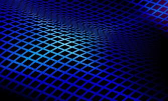 Glowing neon wireframe background. blue shining checkered grid planes in perspective. futuristic technology. vector