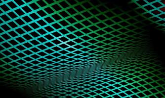 Glowing neon wireframe background. green shining checkered grid planes in perspective. futuristic dimension. vector