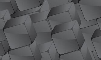 Modern digital geometric cube abstract background. Stylish realistic grey cubes. retro style. vector