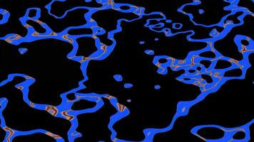 4K Wavy Blue Lines Abstract Background Digital Rendering video