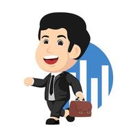 Businessman cartoon illustration vector