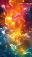 Vivid swirling colors create a dynamic abstract artwork reminiscent of fire and water elements in motion photo