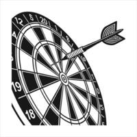 Dart Board Struck vector