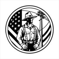Wireman at Work vector
