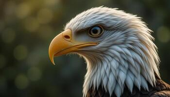 Majestic Bald Eagle Profile Close-Up photo
