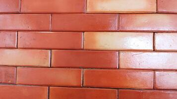 Abstract background of exposed bricks in close up. photo