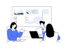 Agile project management isolated cartoon illustrations. vector