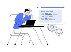 Software audit isolated cartoon illustrations. vector