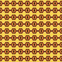 Warm abstract pattern creating an infinite decor vector