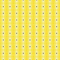 Yellow and black abstract pattern creating an infinite decor vector