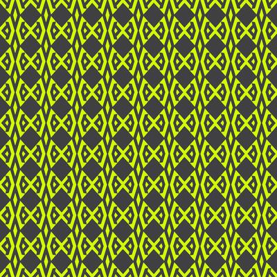 Neon green and grey abstract pattern creating an infinite decor