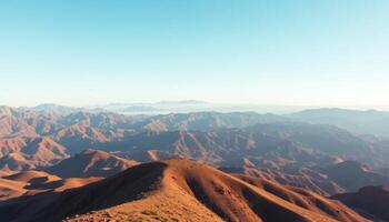 Vast Mountain Range Panorama at Sunrise photo
