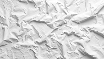 Crumpled White Texture Abstract Background photo