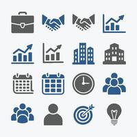 Business Icons Minimal and Versatile Style vector