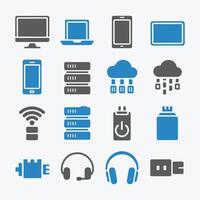 Technology Icons Minimal and Versatile Style vector