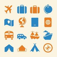 Travel Icons Minimal and Versatile Style vector