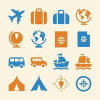 Travel Icons Simple and Elegant for Web and Apps vector