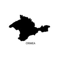 Map of the Crimean peninsula stock image. vector