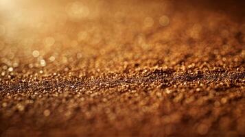 A close-up view of a textured surface with a warm, blurred background. photo