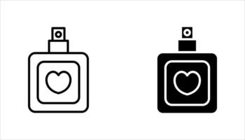 perfume icon set. on a white background. vector