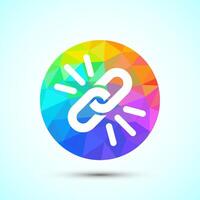 Durable icon design, Durable logo badge for product design element, low poly style vector