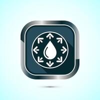 Cold pressed icon design illustration. Cold pressed label badge logo design template, Gray color shadow button design vector